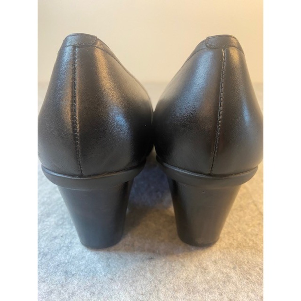 Vionic Sumner Women's Black Leather Wedge slip on Heel Shoes Size 8.5‎ - Picture 5 of 8